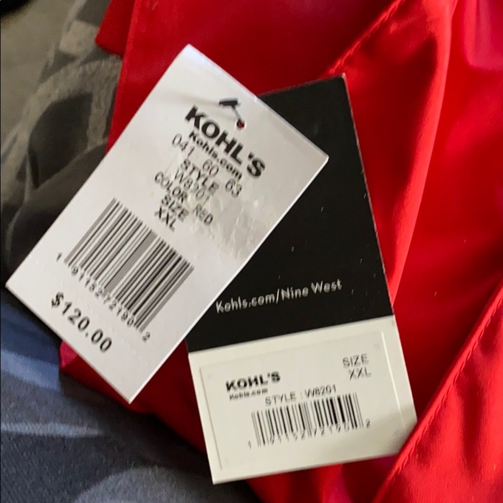 Nine West Red trench coat - Picture 4 of 6
